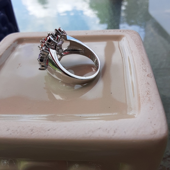 Multi-Gemstone Sterling Silver Ring - Picture 4 of 7